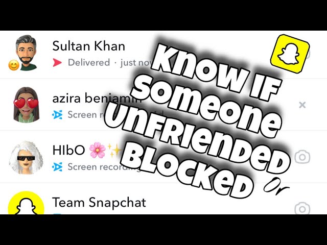 How to Tell If Someone Unadded You on Snapchat