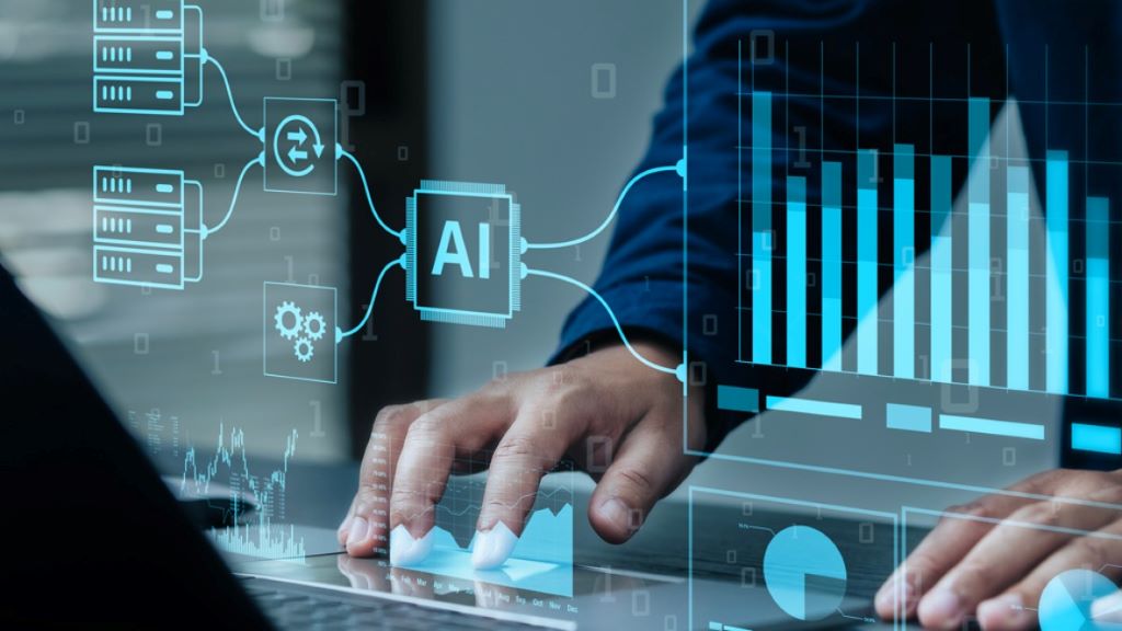 What industries benefit from AI data analysis?