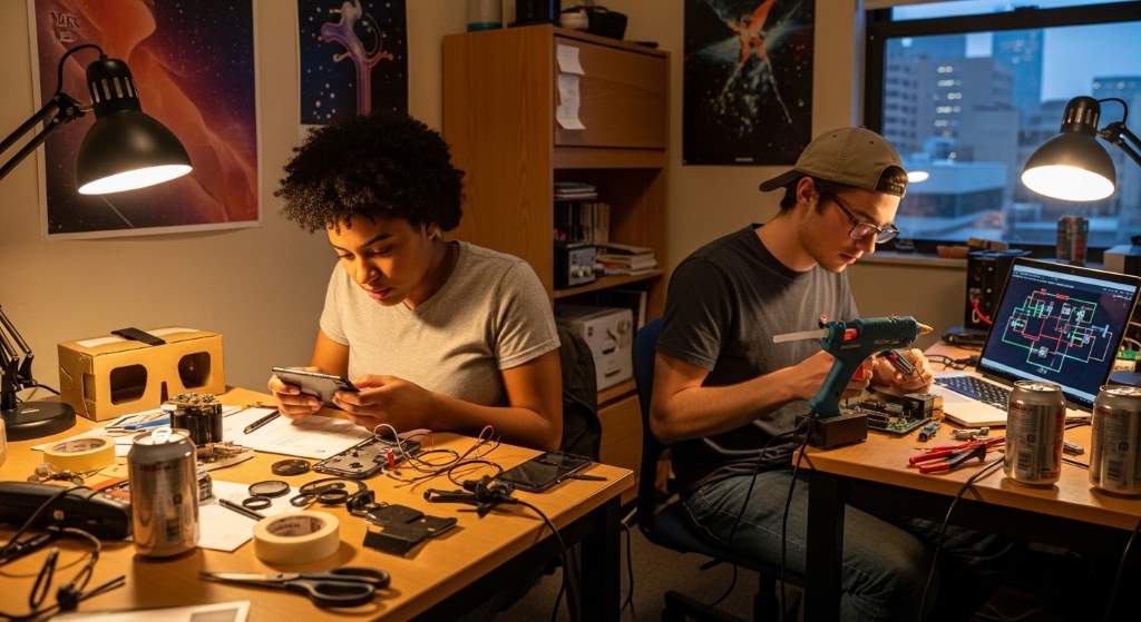 College roommates building low-cost VR entertainment area in Houston